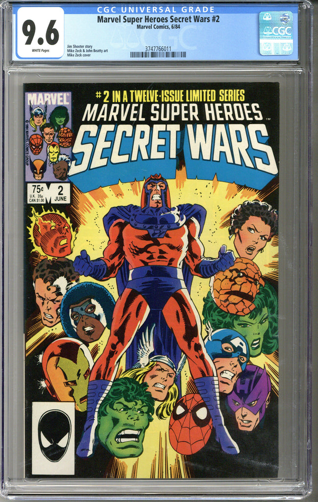 Marvel Super Heroes Secret Wars #2 CGC 9.6