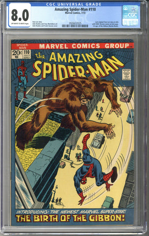 Amazing Spider-man #110 CGC 8.0
