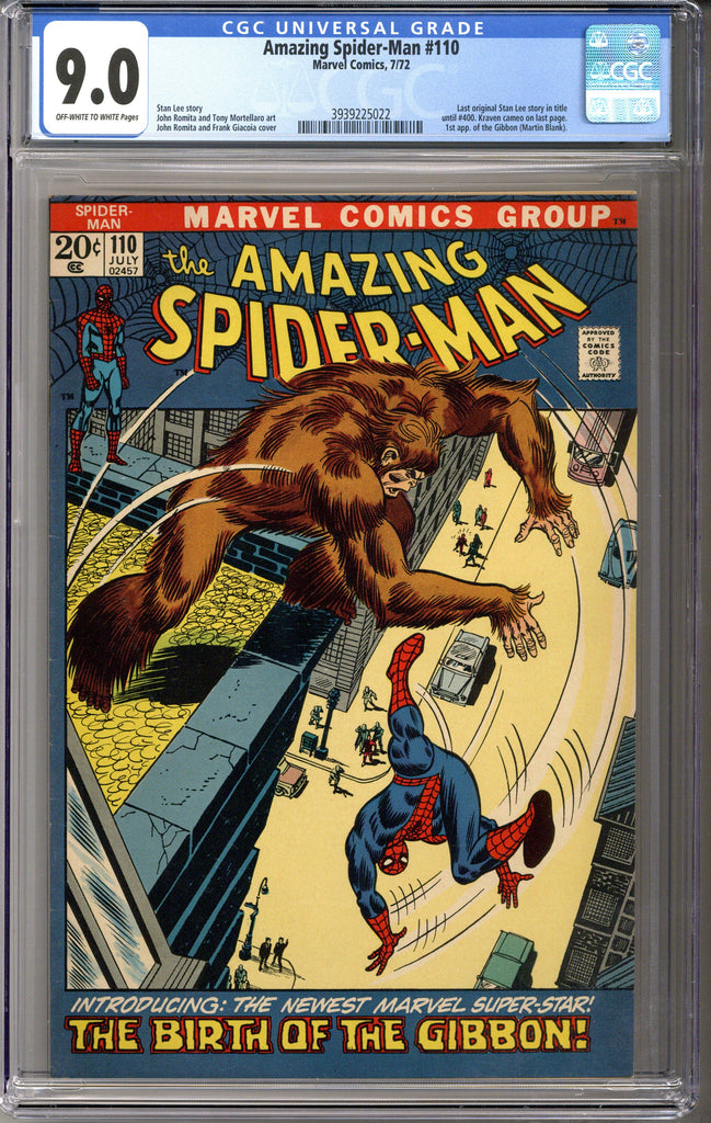 Amazing Spider-man #110 CGC 9.0
