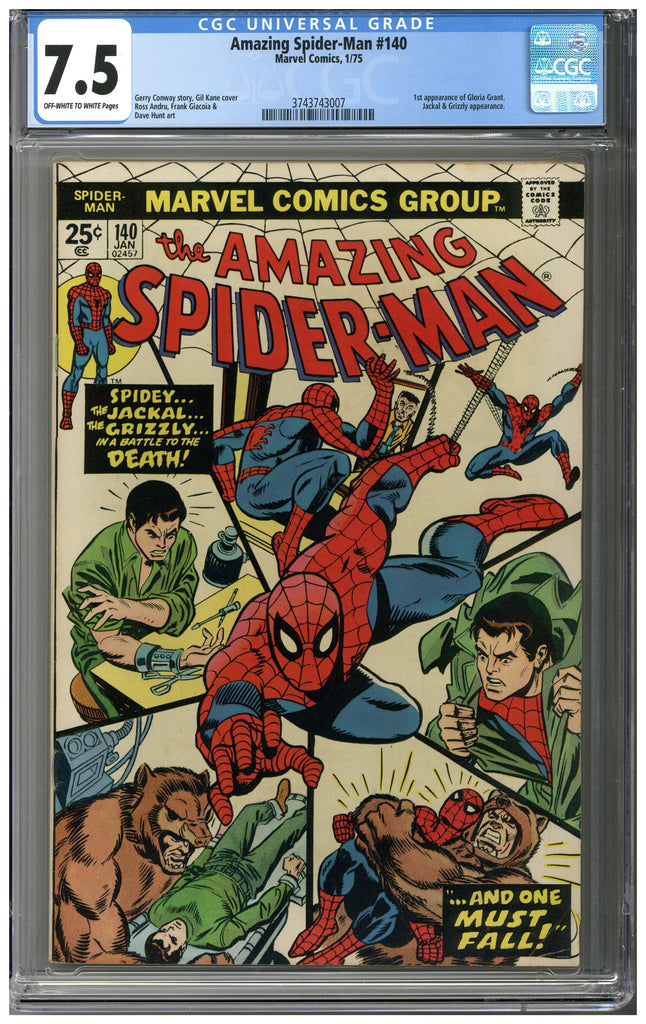 Amazing Spider-man #140 CGC 7.5