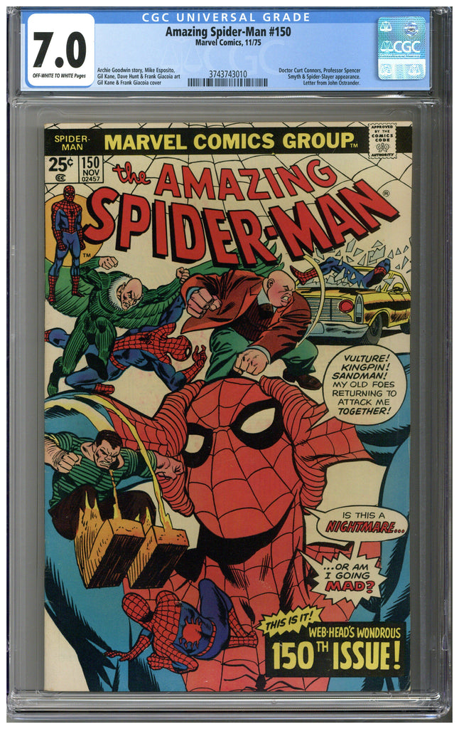 Amazing Spider-man #150 CGC 7.0
