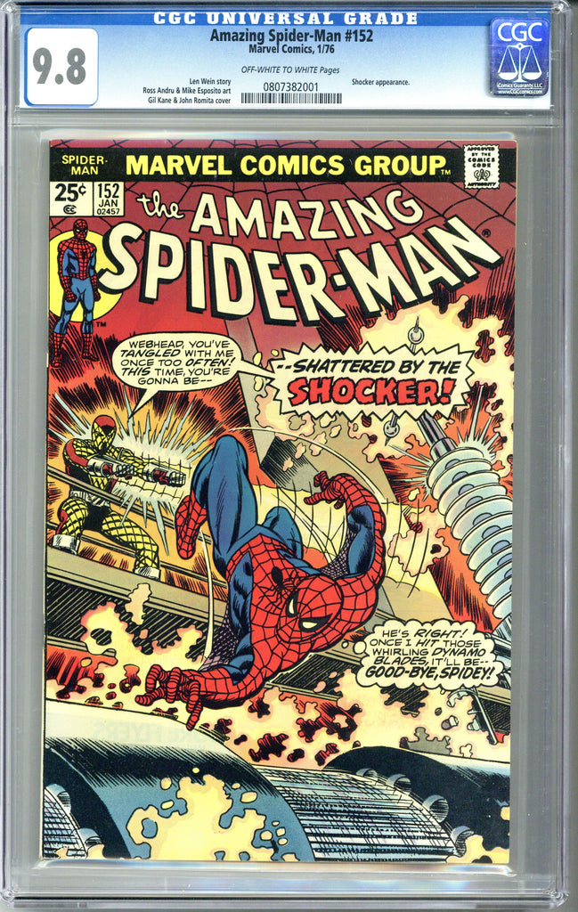 Amazing Spider-man #152 CGC 9.8