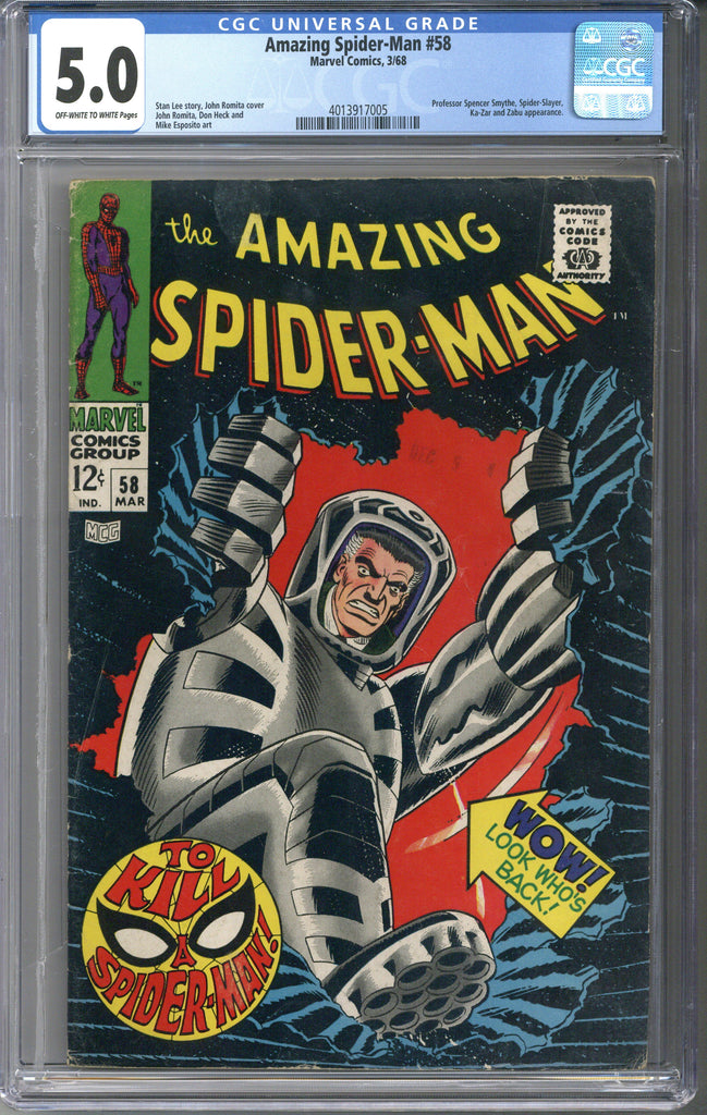 Amazing Spider-man #58 CGC 5.0