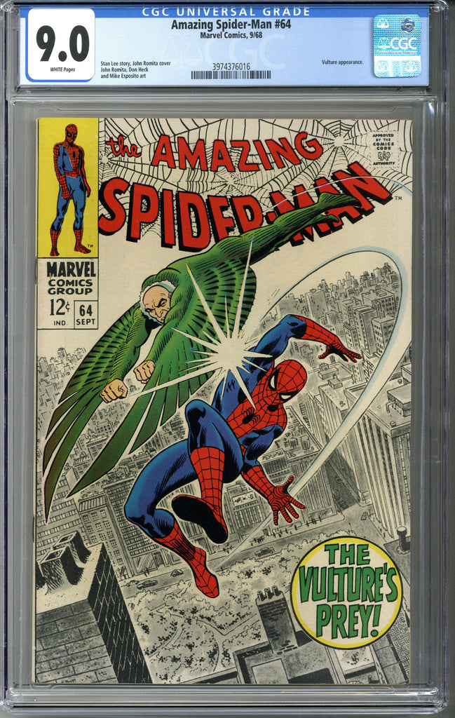 Amazing Spider-man #64 CGC 9.0