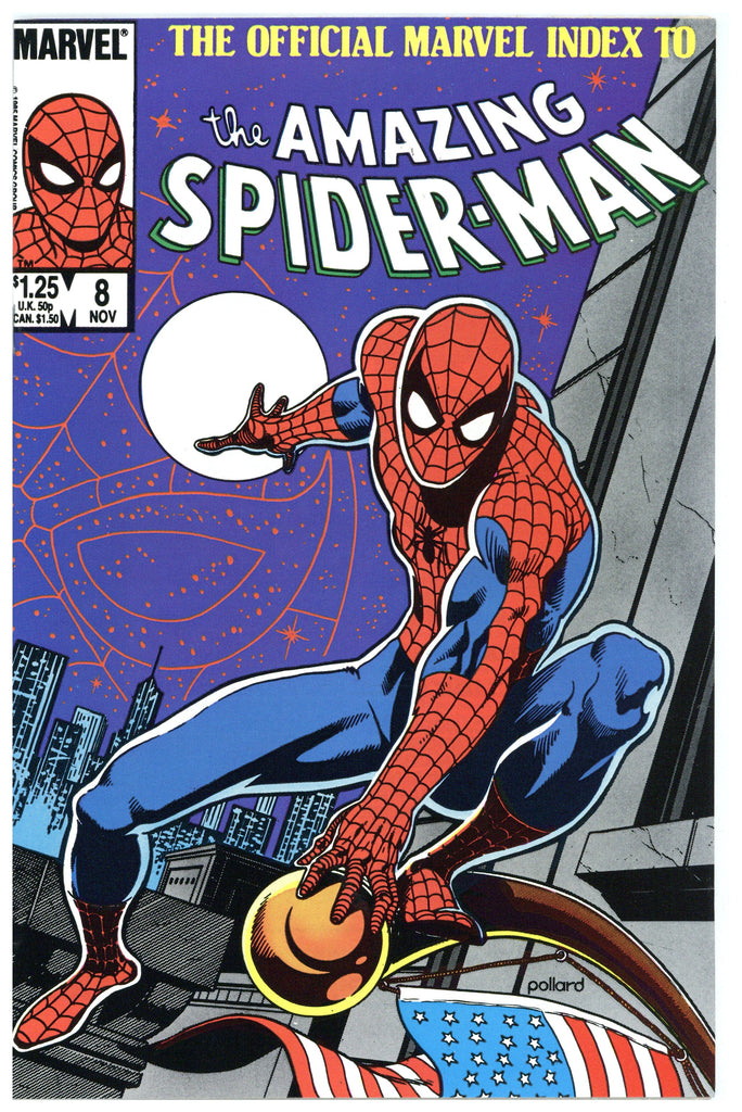 Official Marvel Index to Amazing Spider-man #8 NM+