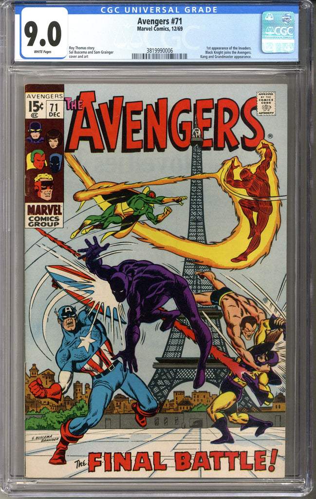 Avengers #71 CGC 9.0