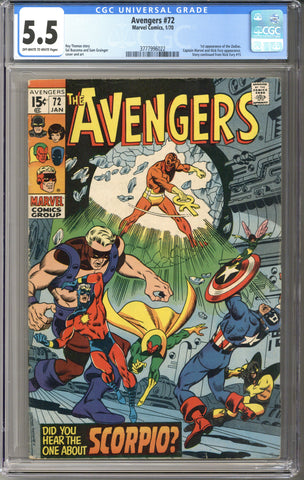 Avengers #72 CGC 5.5