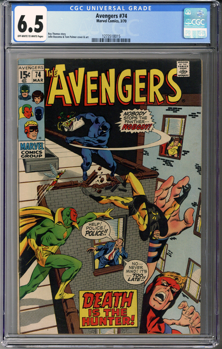 Avengers #74 CGC 6.5