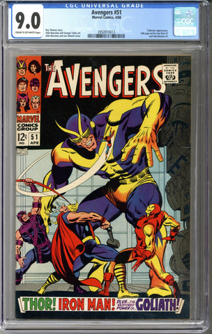 Avengers #51 CGC 9.0