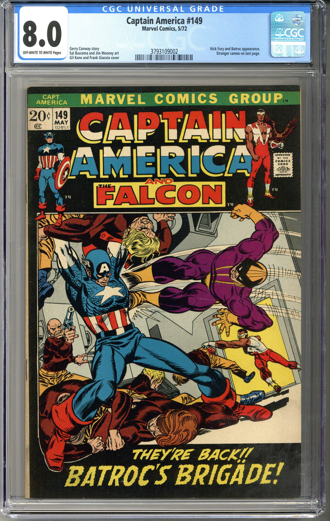 Captain America #149 CGC 8.0
