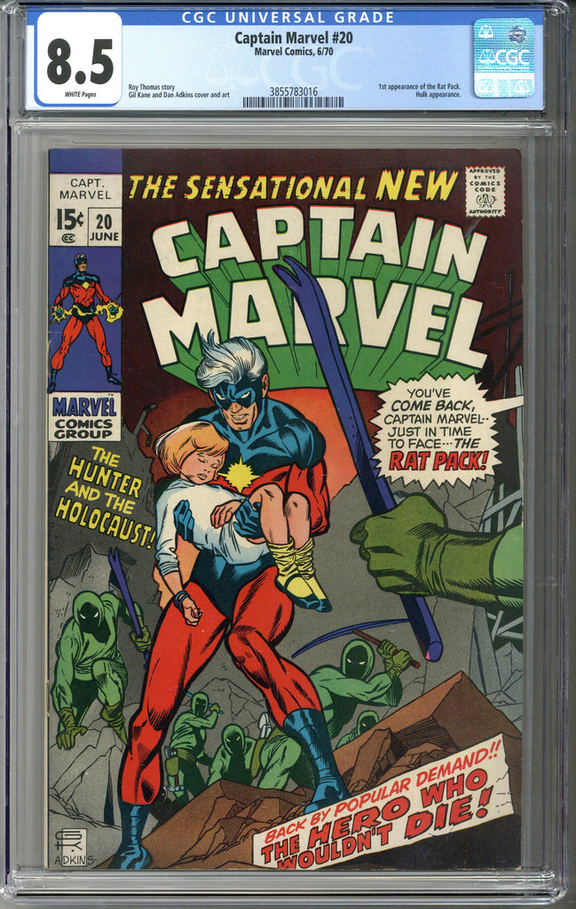 Captain Marvel #20 CGC 8.5