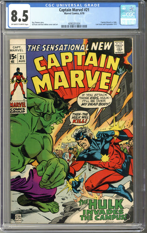Captain Marvel #21 CGC 8.5