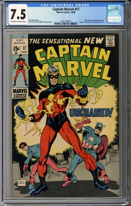 Captain Marvel #17 CGC 7.5