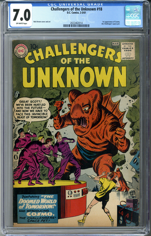 Challengers of the Unknown #18 CGC 7.0