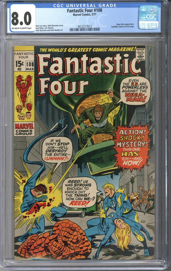 Fantastic Four #108 CGC 8.0