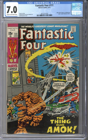 Fantastic Four #111 CGC 7.0