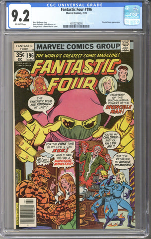 Fantastic Four #196 CGC 9.2