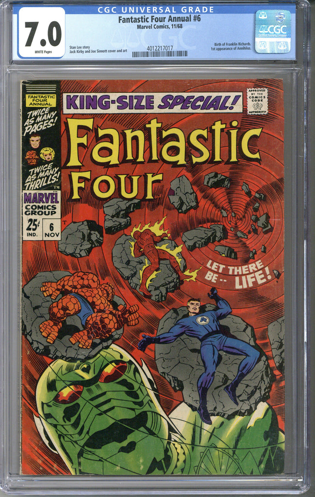 Fantastic Four Annual #6 CGC 7.0