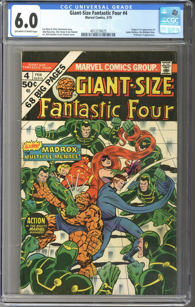 Giant-Size Fantastic Four #4 CGC 6.0