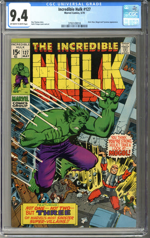 Incredible Hulk #127 CGC 9.4