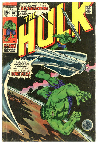Incredible Hulk #137 Fine-