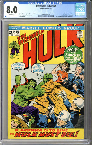 Incredible Hulk #147 CGC 8.0