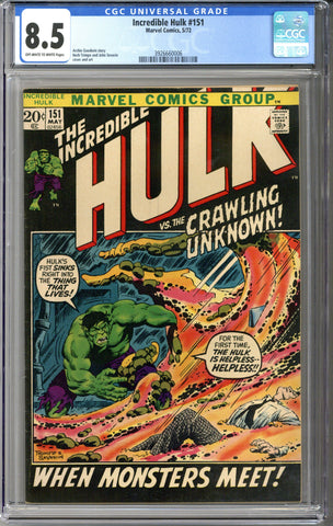 Incredible Hulk #151 CGC 8.5