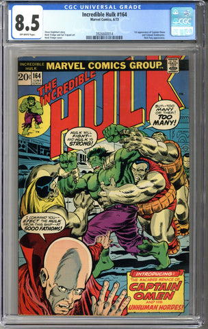 Incredible Hulk #164 CGC 8.5