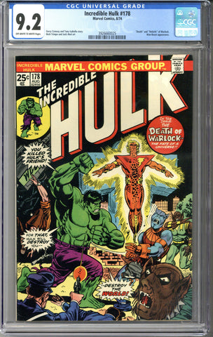 Incredible Hulk #178 CGC 9.2