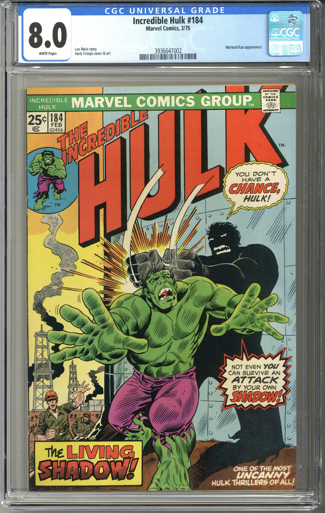 Incredible Hulk #184 CGC 8.0