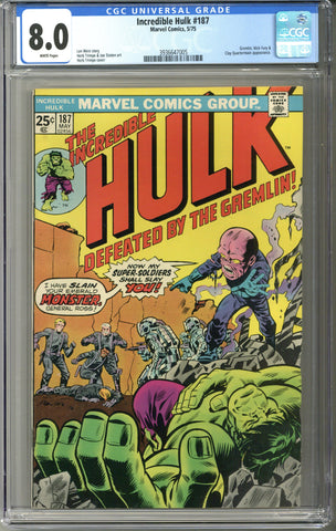 Incredible Hulk #187 CGC 8.0