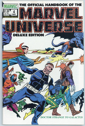 The Official Handbook of the Marvel Universe #4, 6, 7 and 9 NM (4 books total)