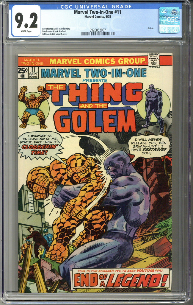 Marvel Two-In-One #11 CGC 9.2