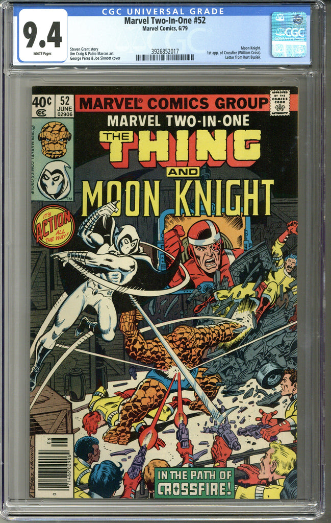 Marvel Two-In-One #52 CGC 9.4