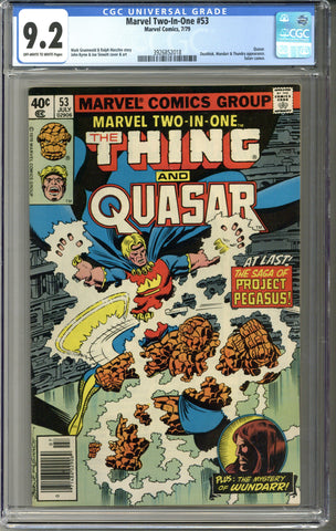 Marvel Two-In-One #53 CGC 9.2