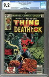 Marvel Two-In-One #54 CGC 9.2