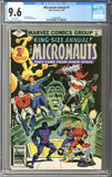 Micronauts Annual #1 CGC 9.6