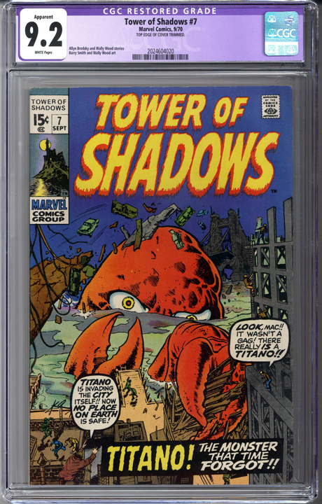 Tower of Shadows #7 CGC 9.2 Apparent