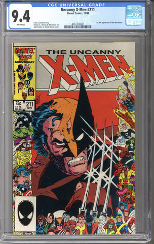 Uncanny X-Men #211 CGC 9.4