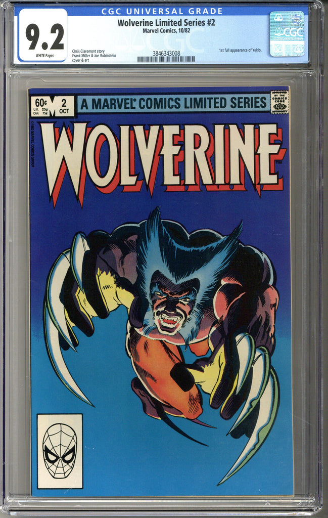 Wolverine Limited Series #2 CGC 9.2