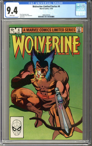 Wolverine Limited Series #4 CGC 9.4