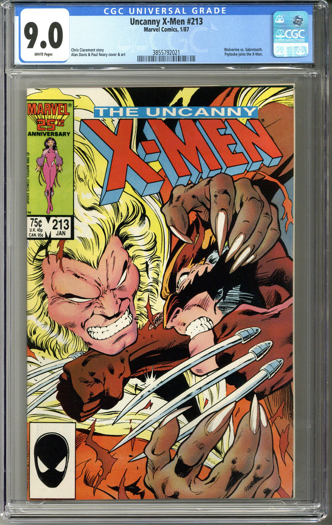 Uncanny X-Men #213 CGC 9.0
