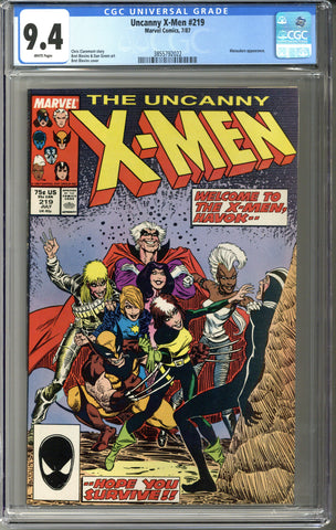 Uncanny X-Men #219 CGC 9.4