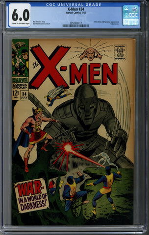 X-Men #34 CGC 6.0